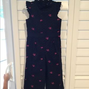 Floral black jumpsuit